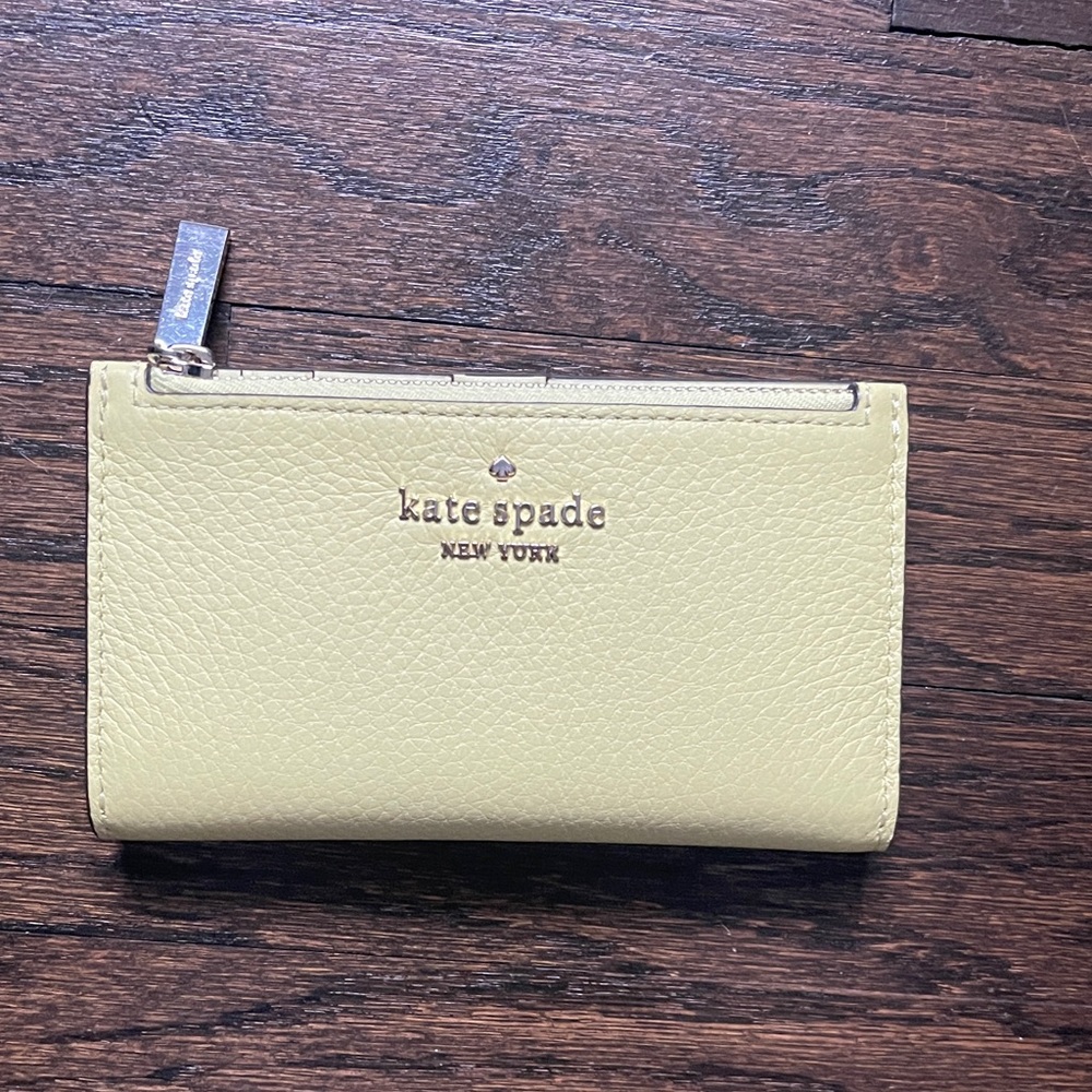 Kate Spade Lemon Yellow Leather Wallet